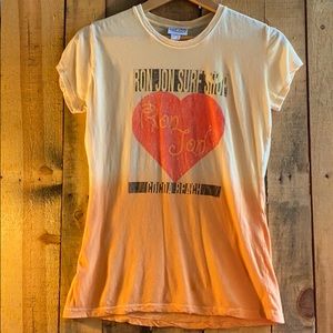 EUC Iconic Yellow ombré Ron John Surf Shop Tee